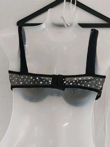 Sparkly Black Bra
