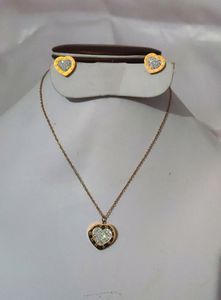 Anti Tarnish Earrings And Neckpiece Set
