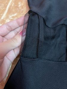 black slit dress maxi