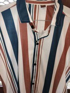 Retro Stripe Short Sleeve Shirt combo