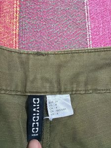 H&amp;M Olive Green Distressed Pants
