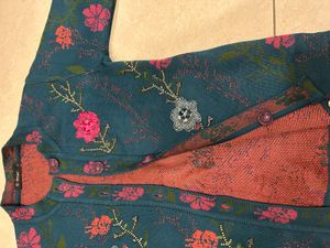 Floral Embroidered Cardigan