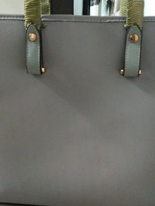 h n m ....Stylish Grey Tote Bag