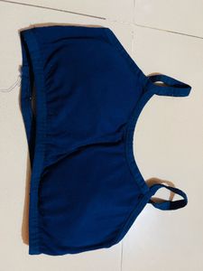 Navy Blue Cropped Tank Top