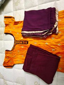 Yellow salwar suit
