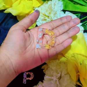 Resin Alphabet Keychain