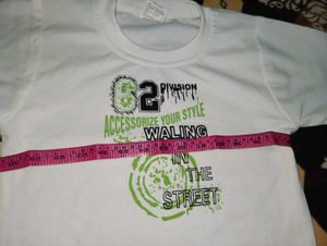 Graphic Print White T-Shirt