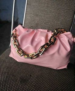 Pink Chain mini Handle Bag