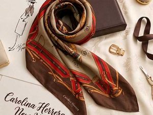 Designer Silk Scarf - Carolina Herrera