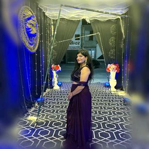 “Midnight Plum – Elegant 3 Piece Party Wear Set”
