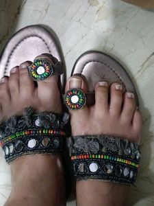 Embellished Flat Sandals
