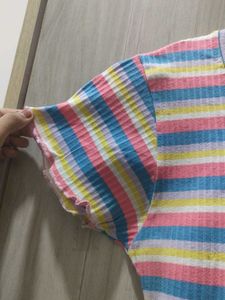 Striped Ribbed Knit Top