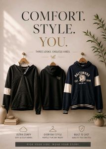 Triple Hoodie Combo – Style Meets Comfort