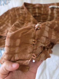 slightly used Boho Tie-Dye Long Sleeve Top