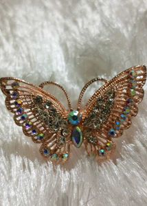 Butterfly rings with Rhinestones