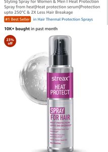 Hair Straightener Comb &amp; Heat Protectant