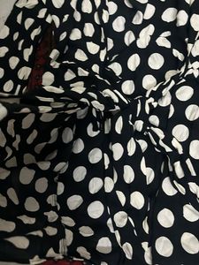 Zara Chic Polka Dot Midi wrap Dress