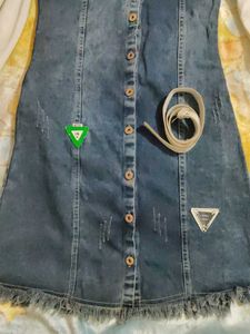 denim dress. last price