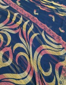 Elegant Black Saree with Golden Border