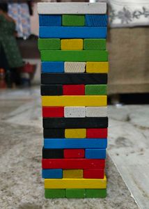 Classic Wooden Block Stacking Game