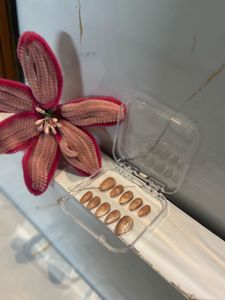 Unique Brown Swirl Press-On Nails