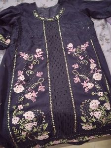 Elegant Embroidered Kurta Plazo Set