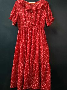 Chic Red Polka Dot , size s- m