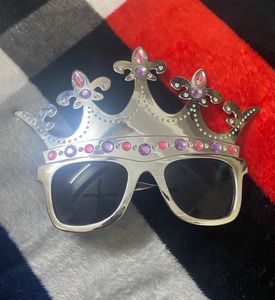 Queen Crown Shaped Eye Glass Party Prop 1 Pcs