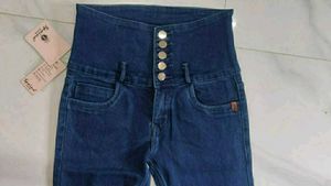 Classic Dark Wash Denim Jeans
