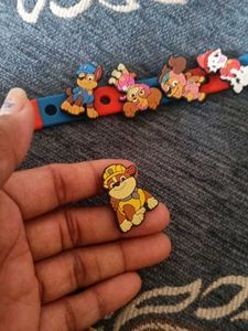 cute paw patrol cartoon charm silicone wristband f
