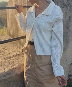 Imported Korean Crop Shirt