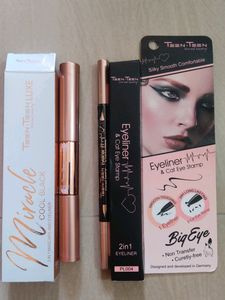 TeenTeen 2 In 1 Mascara & Eyeliner & Cat Eye Stamp