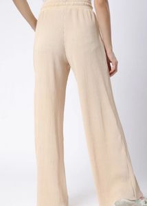 Ribbed Wide-Leg Pants