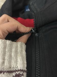 Vintage Jacket with Striped Sleeves