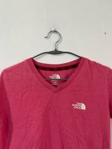 The north face pink t shirt