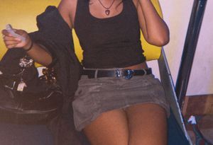 y2k grunge cargo Grey Skirt