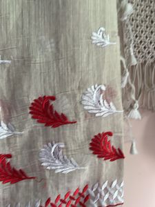 Embroidered Cotton Saree