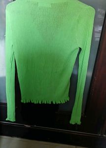 Bright Green Mango Cardigan