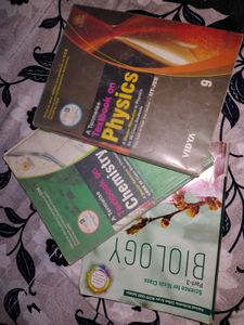 Textbooks: Physics, Chemistry, Biology Class 9
