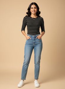 Chic Striped Bodysuit