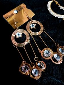 Sparkling Statement Earrings Set