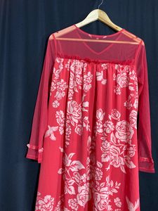 Women Pink Floral Printed Dress