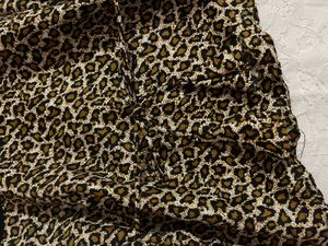 y2k Leopard Print asymmetrical Halter Top