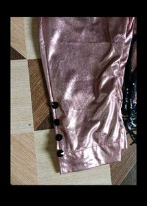 bust 32 Sparkling Black &amp; Peach Kurta Set