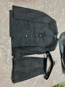 Men's Black jodhpuris coat pant set