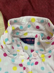 Cute Polka Dot Baby Romper