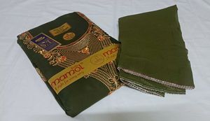Olive Green Embroidered Kurta Cloth Material