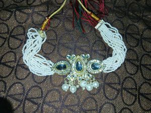 Elegant White Pearl Choker Necklace