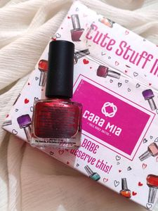 Bold Maroon Nail Paint💕💅