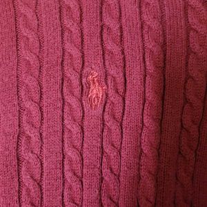 Polo Ralph Lauren Red Cardigan